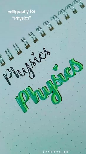 Calligraphy for Physics: A Step-by-Step Guide