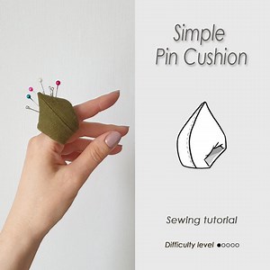 Easy to Sew Pin Cushion on Your Finger/ Simple Pattern/ How to Sew/ Sewing for Beginners/ Do It Quickly/ Pincushion/sewing Tutorial - Etsy