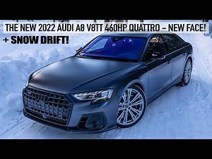 WILL IT DRIFT? 2022 AUDI A8 V8TT 60TFSI 460HP FACELIFT - BLACK OPTICS + DAYTONA MATTE GREY - WINTER