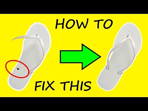 Quickest Way To Fix Sandal | How To Repair a Flip Flop - DIY 2020