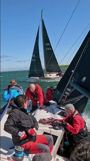 Would you sail this close? #sailing #racing #extreme