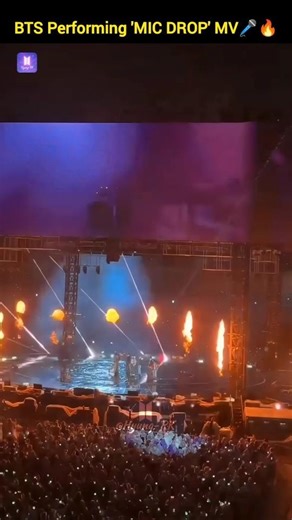 BTS Mic Drop' MV live Concert at Goyang stage first night🔥 #v #jk #rm #jin #jimin #shorts #bts