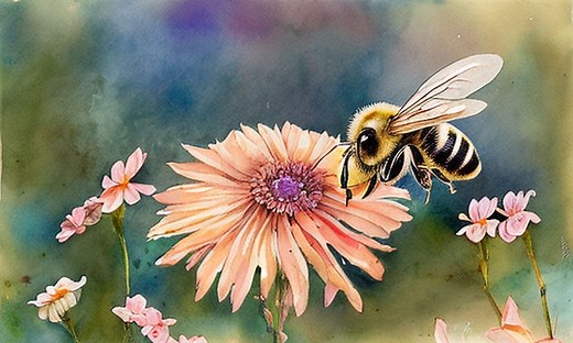 How Many Lenses are in a Honey Bee Eye?