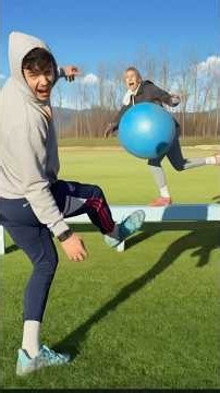 Crazy moving target challenge…🙈⚽️ #soccer #football #shorts