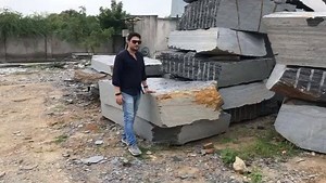 Sliver Shine Slate Blocks in Factory | USL Marble Company