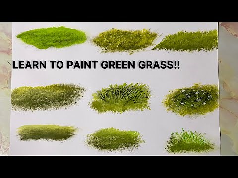 How to Paint Green Grass | How to Paint Grass | Learn To Paint With Yash