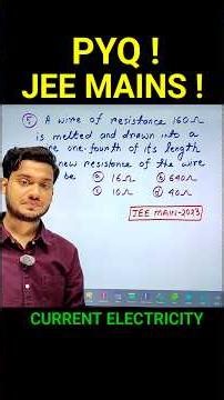#jeemains #jeemain #currentelectricityclass12 #bongphysics #jeemainpyqs