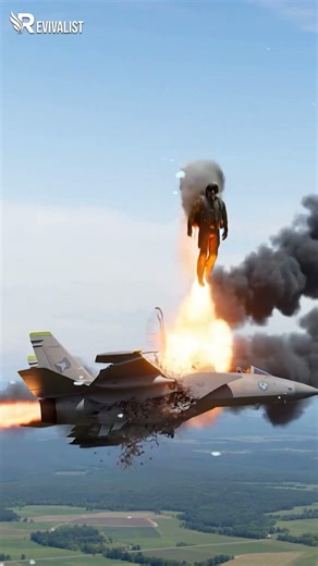 US F-15 BURSTS Into Flames Over Kuwait – Shocking Mid-Air Explosion Caught on Video!