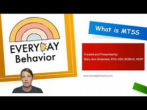 Data Based Decision Making - What is MTSS (Series 13, Video 1)