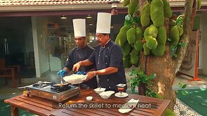 Featuring our first dish on the series! Here is the recipe to the tasteful Jack Fruit Flambe. An original created by our chef. Hope you all enjoy! | The Thinnai
