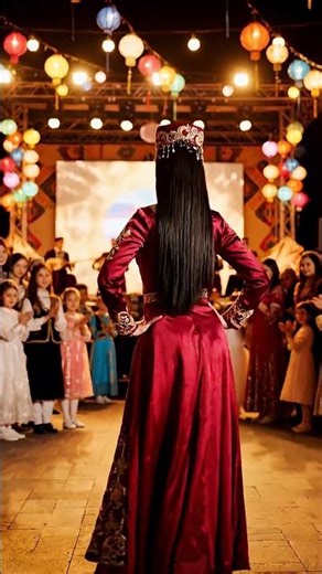Uzbekistan Lady Celebrating Navruz | Beautiful Traditional Dance 🇺🇿 #shorts