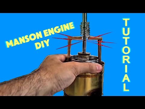 How to make a Free Piston Manson Engine - DIY Tutorial