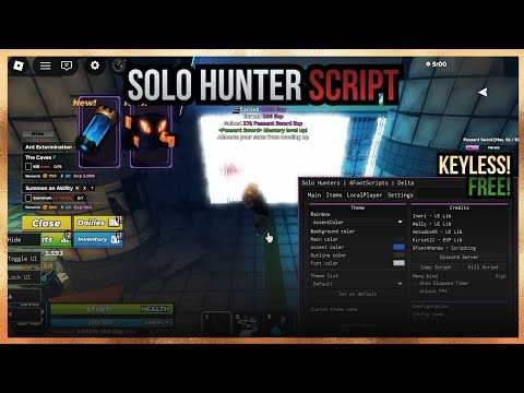 [NO KEY] SOLO HUNTER SCRIPT - Fully Auto Dungeon, Kill Aura, Auto Quest & Much More OP Feature!