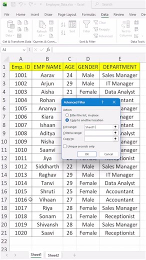 #88 Excel Interview Challenge | Find data using Advance Filter ??? | #excel #excelvalesir
