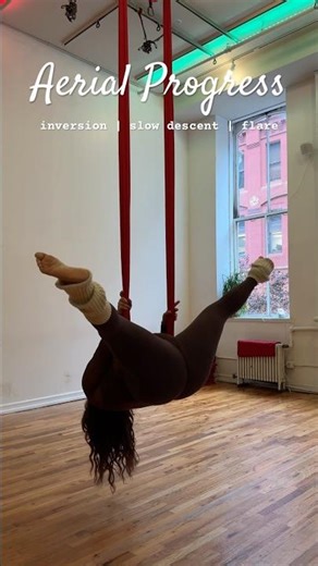 Inversion fun #plussizefitness #aerialyoga #aerialhammock #plussizefashion