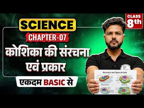 कोशिका की संरचना एवं प्रकार | Class 8 Science Chapter 7 | Basic से Advance तक 😱