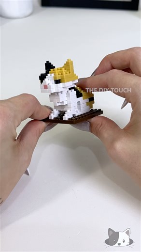 DIY Mini Lego Kitty #diy #lego #legocat #legomoc #cute #toydiy #crafts #legobuild #asmr