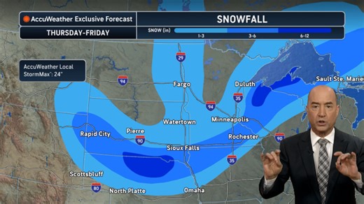 Snow and severe on the way for the north-central US