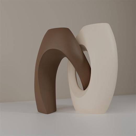 Illusion Infinity Vases STL File for 3D Printing + OBJ, MTL, Blender Files | Table Center. - Etsy Canada