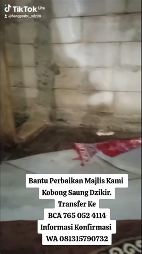 Help Repair Our Majlis Kobong Saung Dzikir
