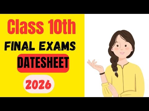 PSEB 10th Class Final Datesheet 2026 | 10th Class Datesheet 2026 | Pseb Datesheet 2026|| #pseb