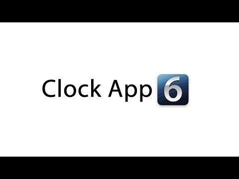 iOS 6: Clock App