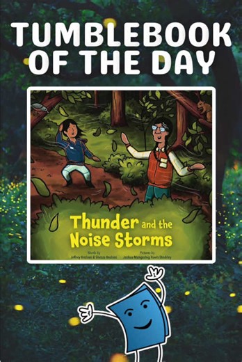 🌟Check out TumbleBook of the Day: ⛈️ “Thunder and the Noise Storms”, written ✍️ by Jeffrey Paul Ansloos and Shezza Ansloos and 🎨illustrated by Joshua Mangeshig Pawis-Steckley! Read it here: ➡️ daily.tumblebooks.com 📚Happy Tumbling! #TumbleBooks #edtech #digitallibrary #ebooks #kidlit #booksforkids #literacy #books #picturebooks #onlinelearning #onlinelearningplatform #teacherresources #libraryresources #stem