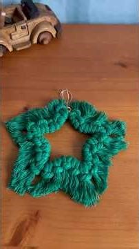 Holiday DIY: macramé star in minutes ⭐🎄