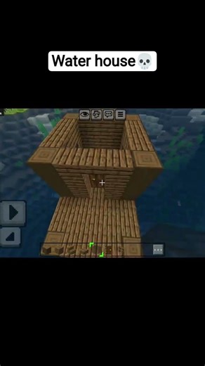 Water house💀 tutorial in Minecraft shorts 💀 #viral #shorts