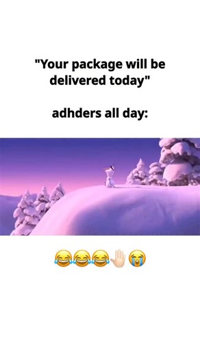 ADHD Squirrel Moments on Instagram: "📦 “Out for delivery” – the most misleading phrase in an ADHDer’s life. 👀 Suddenly, all other tasks? Cancelled. The brain? Locked into hyperfocus mode. The mission? Catch the package before it even touches the doorstep. It starts off cute. Maybe a casual peek out the window. Then five hours later, you’re pacing like a security guard, refreshing the tracking page every 3 minutes, suspicious of every passing car. The mental script: Was that a van? Was that my