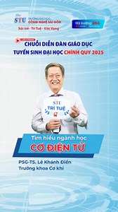 Giải thích sự hình thành của ngành Cơ điện tử cùng PGS. TS Lê Khánh Điền - Trưởng khoa cơ khí của Trường Đại Học Công Nghệ Sài Gòn STU #STU #XetTuyen2025 #ChonNgànhHọc #TuyểnSinh2025 #HọcBổngTuyệtVời #TươngLaiTươiSáng --- 📍Thông tin liên hệ Trường Đại học Công nghệ Sài Gòn: 🏫180 Cao Lỗ, Phường 4, Quận 8, TP. Hồ Chí Minh 📞(028).38.505.520 - 115; 116 📱 0902.992.306 | Đại học Công Nghệ Sài Gòn - SaiGon Technology University