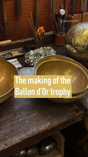 2.2M views · 69K reactions | The Ballon d'Or — more than a trophy, it’s a true work of art. ✨ Experience the craftsmanship and passion behind football’s highest individual honour, made in the heart of Paris by Mellerio! Who do you see lifting it on September 22nd? ⚽ #ballondor | Ballon d'Or | Facebook