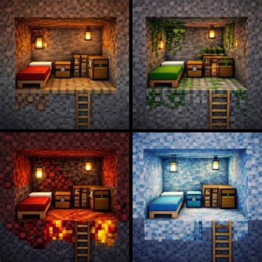 I Make A Under Ground House Safe In Mods#minecraft#edit