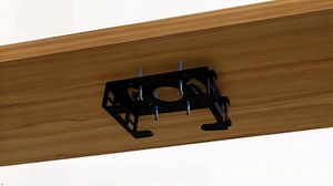 IFCASE Metal Mount for HP 805/800/705 EliteDesk, 600/405/400 ProDesk Desktop Mini PC VESA Adapter, Monitor Arm, Under Desk, Wall Mount (Black)