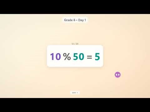 Grade 6 | Day 1: Percents | Normal | daily math challenge