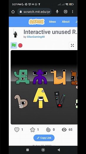 lowercase unused ralr intertive on scratch