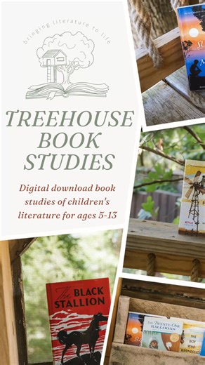 ✨ Bring Stories to Life with Treehouse Book Studies ✨ Imagine curling up with your kids to read Charlotte’s Web, The Secret Garden, or Island of the Blue Dolphins—and having everything you need to turn those pages into rich, memorable learning. 🌿📚 Treehouse Book Studies are digital guides designed for ages 5–13, perfect for homeschool curriculum, family read-alouds, or even a kids’ book club. Each study goes beyond the story with: ✅ Weekly reading plans & discussion questions ✅ Notebooking pro