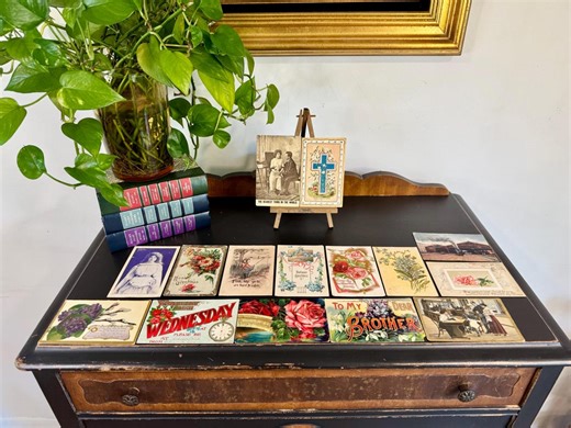 Antique Early 1900's Postcards Signed & Stamped; Lot of 15; Victorian Era Ephemera; Gift for Collector; Embossed Postcards; Junk Journaling - Etsy