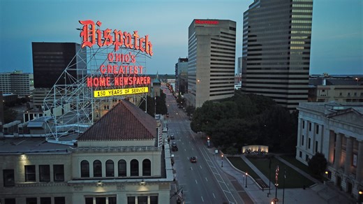 EPL's Manchester City rewrites iconic downtown sign in ad for upcoming Ohio Stadium match