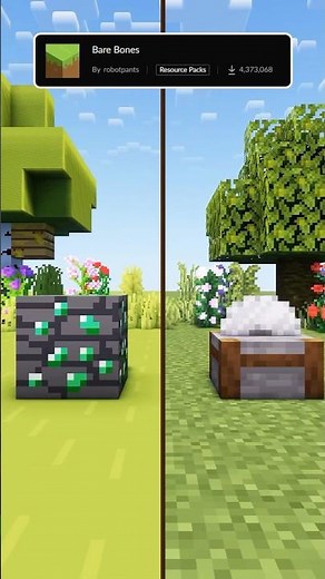 Barebones Minecraft Texture Pack #minecraft #texturepvp