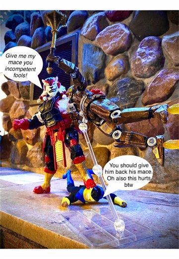 Here’s a custom robot! It was pretty easy to make tbh but I like how it turned out! #robot #invincible #comic #actionfigure #battlebeast #customactionfigures #marvellegendscustom #hobbies #actionfigurephotography #superheroes #hero #beast #starwarsblackseries