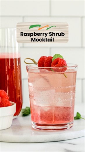 A little sweet, a little tangy and a lot refreshing 😋 Toast to a fresh new year with this Raspberry Shrub Mocktail! Get the full recipe: https://festvl.com/48eDZ7t | Festival Foods
