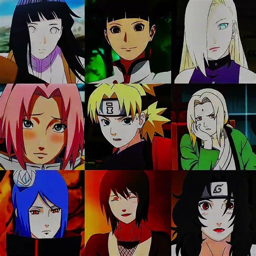 Naruto Girls Glow Up Compilation ✨ | From Funny Moments to Powerful Queens#naruto#anime#shorts
