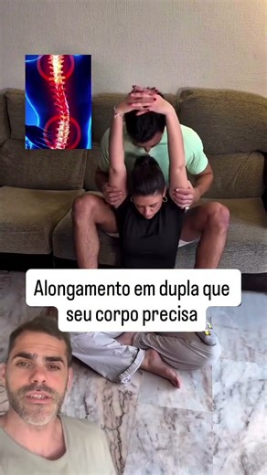 Alongamento em dupla que seu corpo precisa