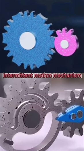 🙄😱How Intermittent Motion Mechanism work 🤔 #shortvideo #machine #youtubeshorts #animation