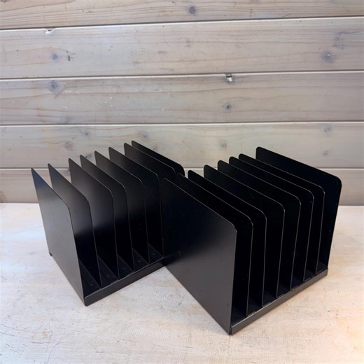 Vintage Industrial Metal File Holder, Desk Top, Metal Organizer, Mid-century, Office - Etsy