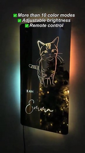 33 reactions | Personalized Led Light-Emitting Mirror Night Light Remote Control 12-ColorUpload a photo | Drawelry | Facebook