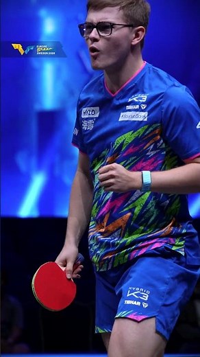 An emphatic win for Alexis Lebrun 🗣️ #EuropeSmash #TableTennis