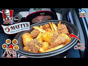 KFC® $5 Matty's Cheesy Nuggy Gravy Bowl Review! 🧀🐔🥣 | NEW Cheese Curds! | theendorsement