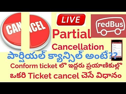 Partial cancellation easy with Redbus ll cancell one ticket